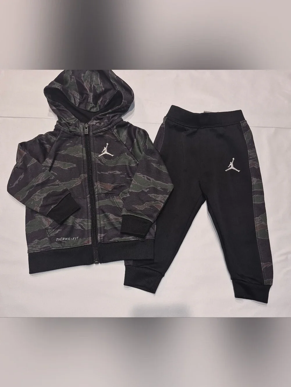 Jordan Zip Up Hoodie And Joggers Set - Size 18 Months